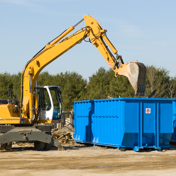 what size residential dumpster rentals are available in Gibbstown NJ